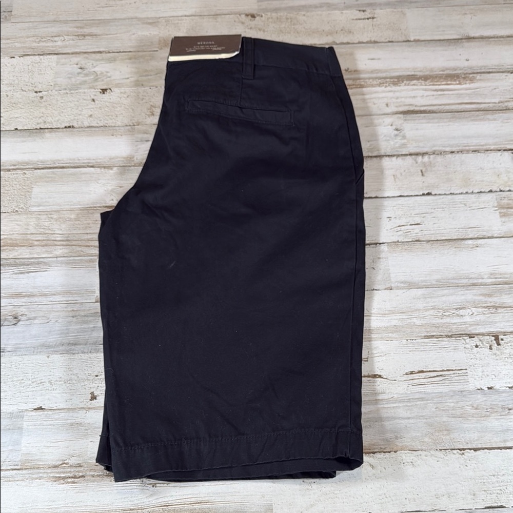 NWT 100% Cotton Black Bermuda Shorts